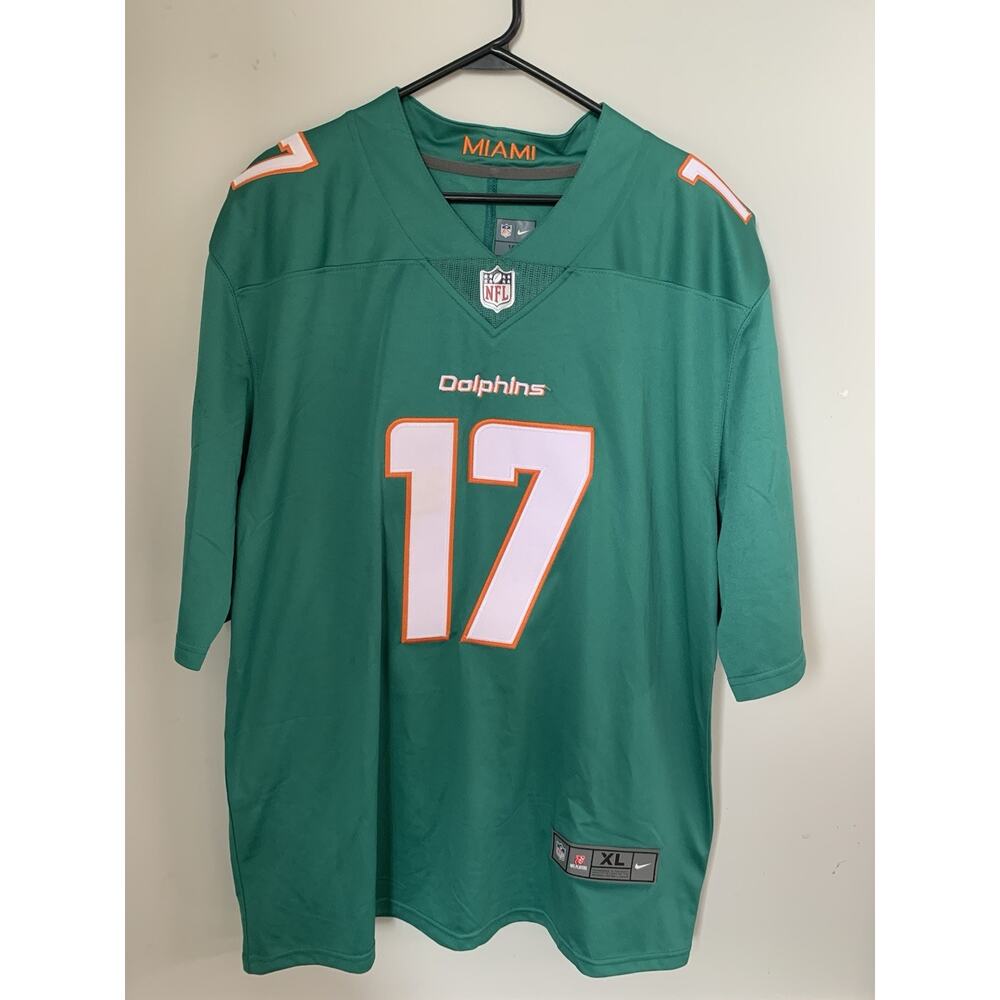 Mens Nike NFL Players On Field Miami Dolphins #17 Jersey Size XL